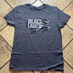 Lootwear Exclusive Black Lagoon Gray Anime Graphic T-Shirt Men’s Large LE